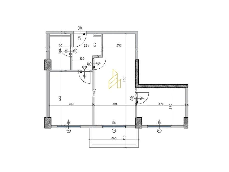 Qerret, shitet apartament 2+1+Ballkon Kati 2, 81 m² 108.810 € (Adria Residences, Qerret Durrës, Albania)
