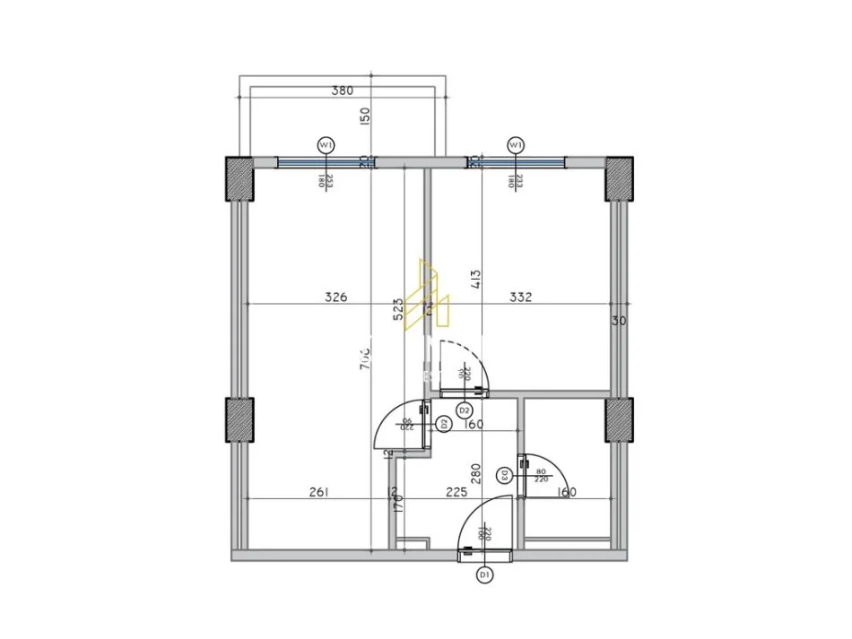 Qerret, shitet apartament 1+1+Ballkon Kati 1, 67 m² 90.180 € (Adria Residence, Qerret Durrës, Albania)