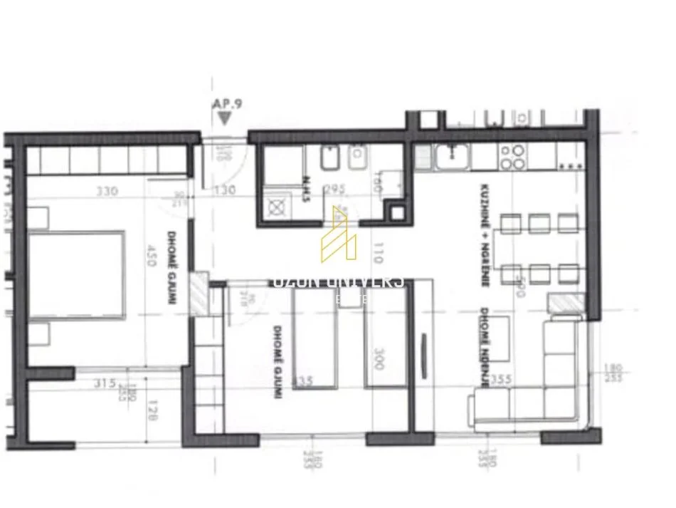 Tirane, shitet apartament 2+1+Ballkon Kati 11, 87 m² 135.320 € (Fusha e Aviacionit)