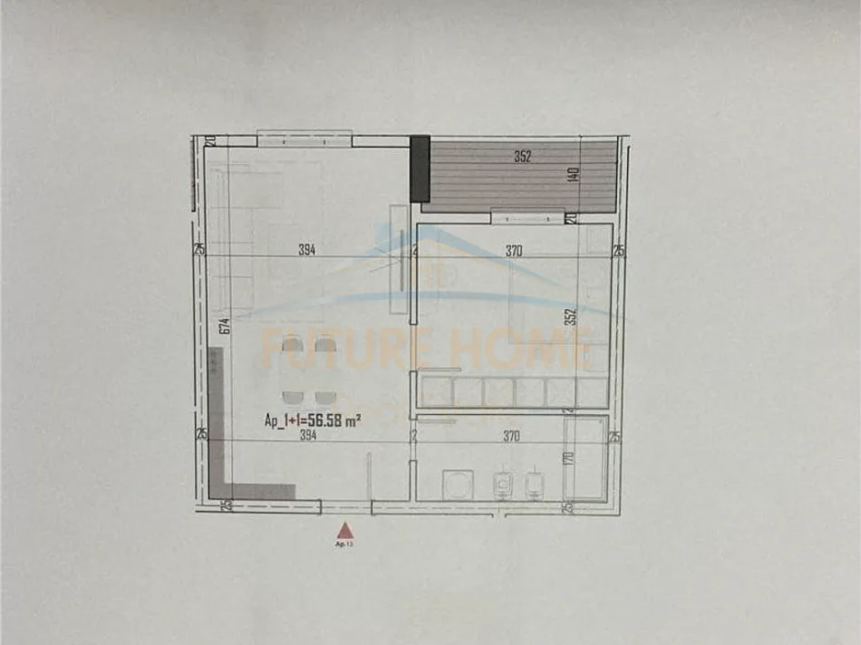 Tirane, shitet apartament 1+1 Kati 1, 65 m² 74.900 € (Paskuqan)