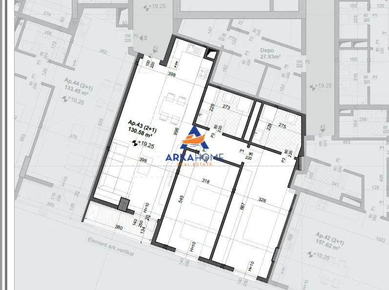 Tirane, shitet apartament 2+1+Ballkon Kati 5, 130 m² 229.000 € 