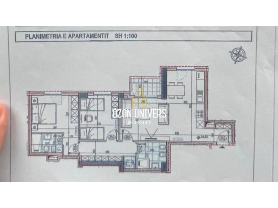 Tirane, shitet apartament 2+1+Ballkon Kati 1, 107 m² 192.096 € (Bulevardi i Ri)