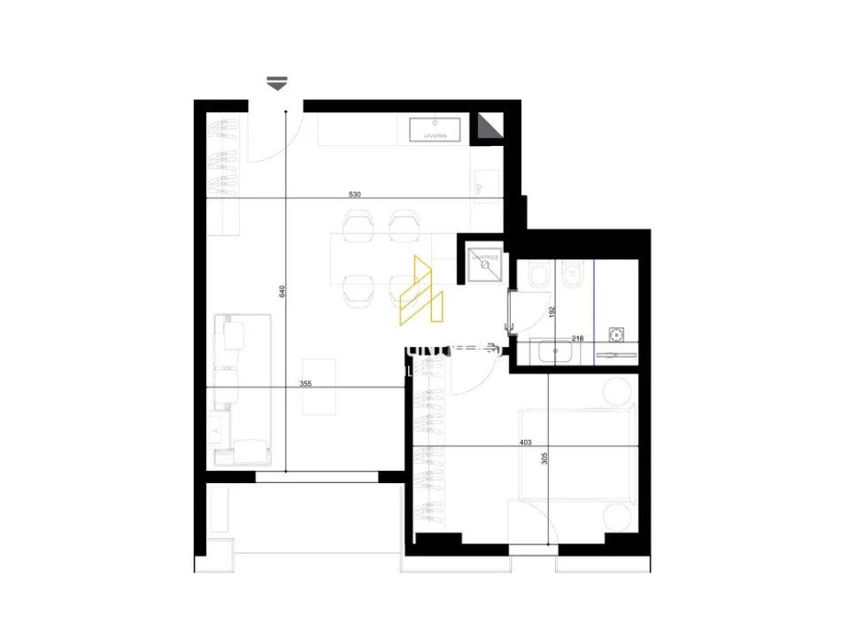 Tirane, shitet apartament 1+1+Ballkon Kati 7, 72 m² 135.850 € (Riverside Residence, Rruga Javer Malo)