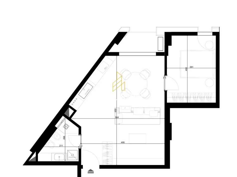 Tirane, shitet apartament 1+1+Ballkon Kati 8, 73 m² 138.643 € (Riverside Residence, Rruga Javer Malo)