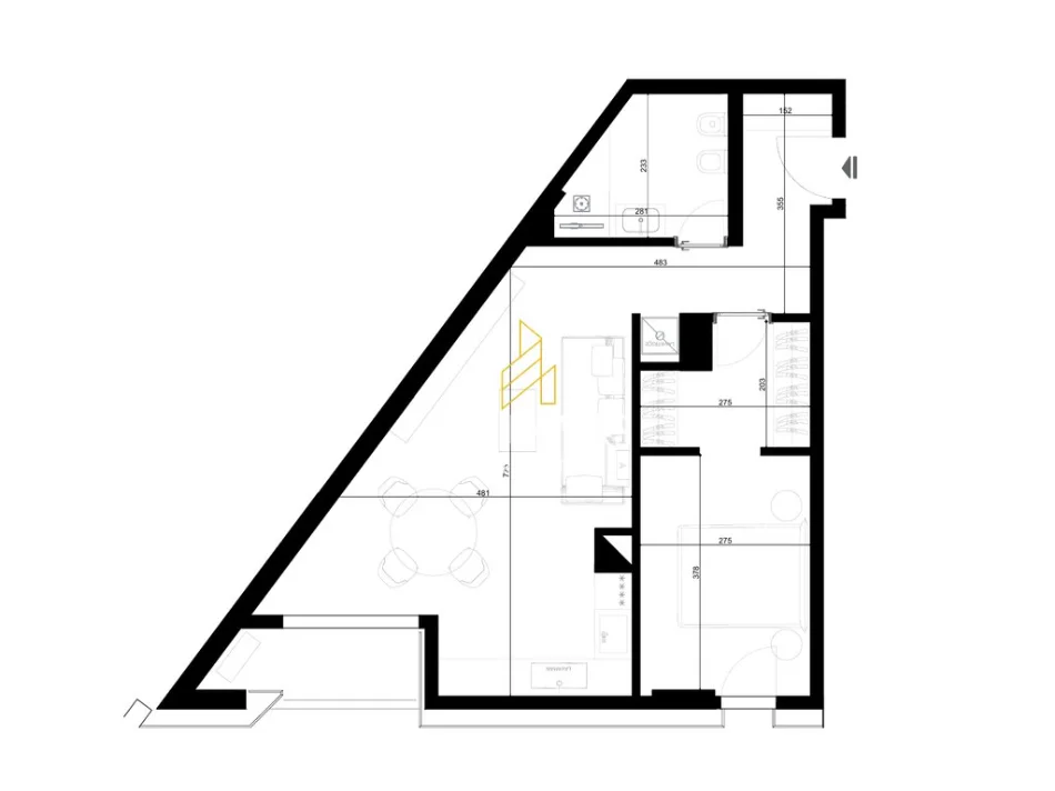 Tirane, shitet apartament 1+1+Ballkon Kati 8, 85 m² 162.184 € (Riverside Residence, Rruga Javer Malo)