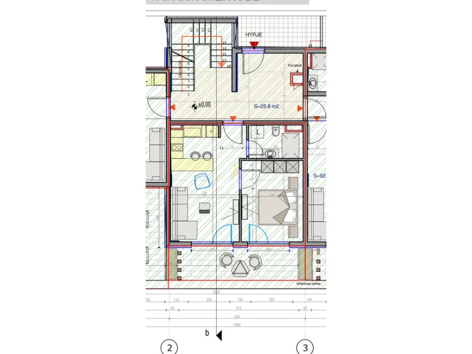 Dhermi - Palase, shitet apartament 1+1+Ballkon Kati 1, 57 m² 250.000 € (Sofo Duni, Dhermi)