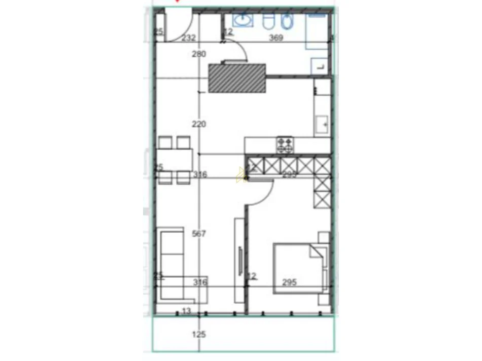 Tirane, shitet apartament 1+1+Ballkon Kati 19, 99 m² 159.312 € (Oricon Tower, Laprakë)