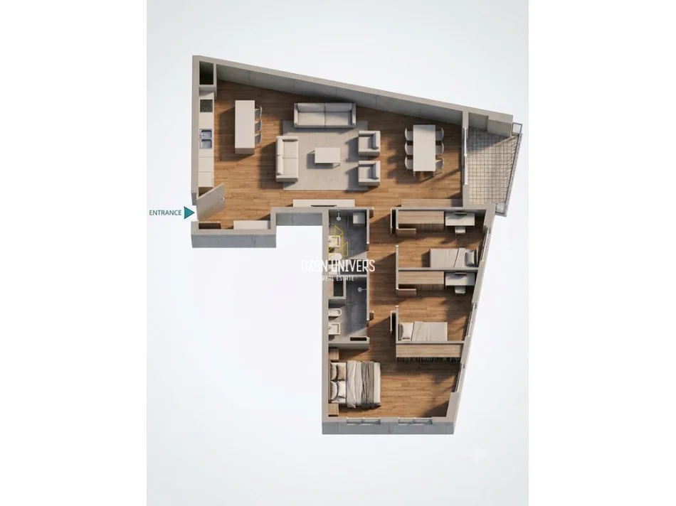 Tirane, shitet apartament 3+1 Kati 5, 153 m² 229.650 € (5 Maji)