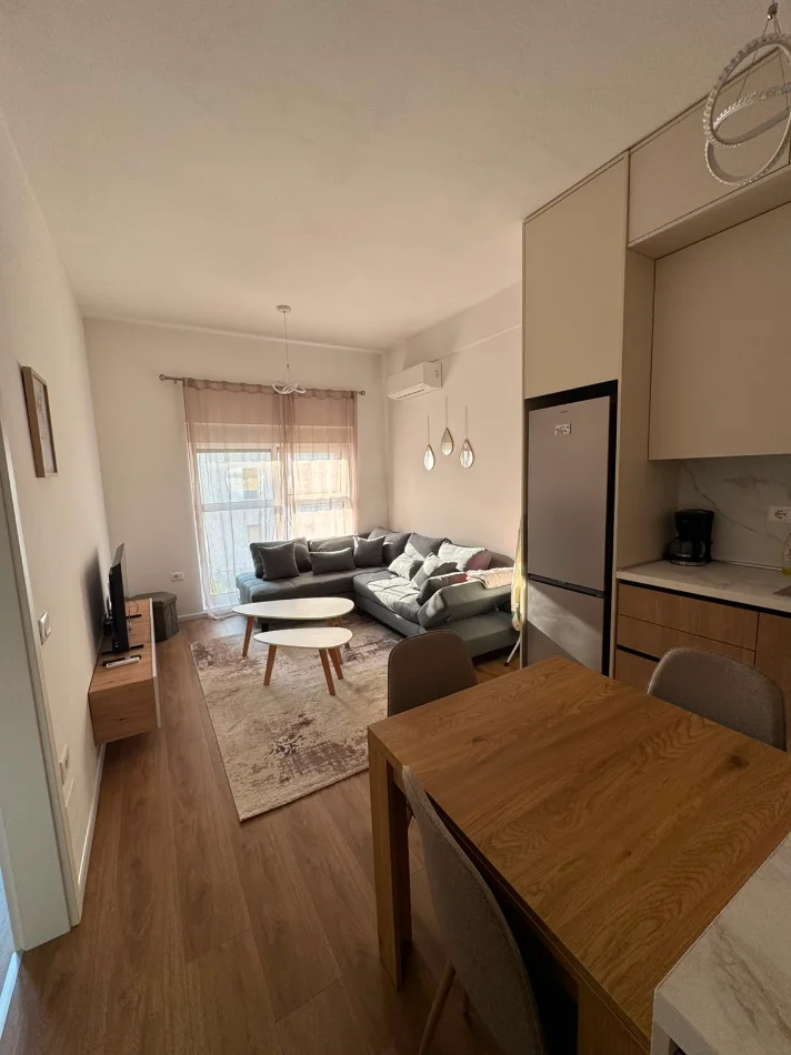 Tirane, jepet me qera apartament 1+1+Ballkon Kati 2, 60 m² 500 € (Ali Demi/Rezidenca Kadiu)
