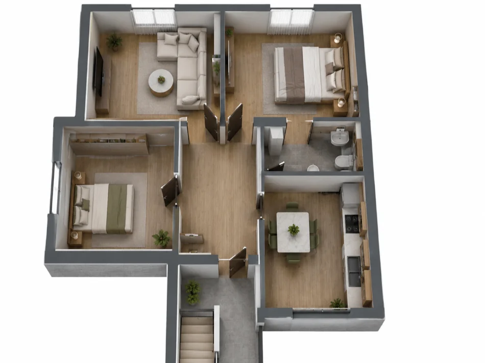 Tirane, shitet apartament 2+1 Kati 0, 70 m² 420.004 € 