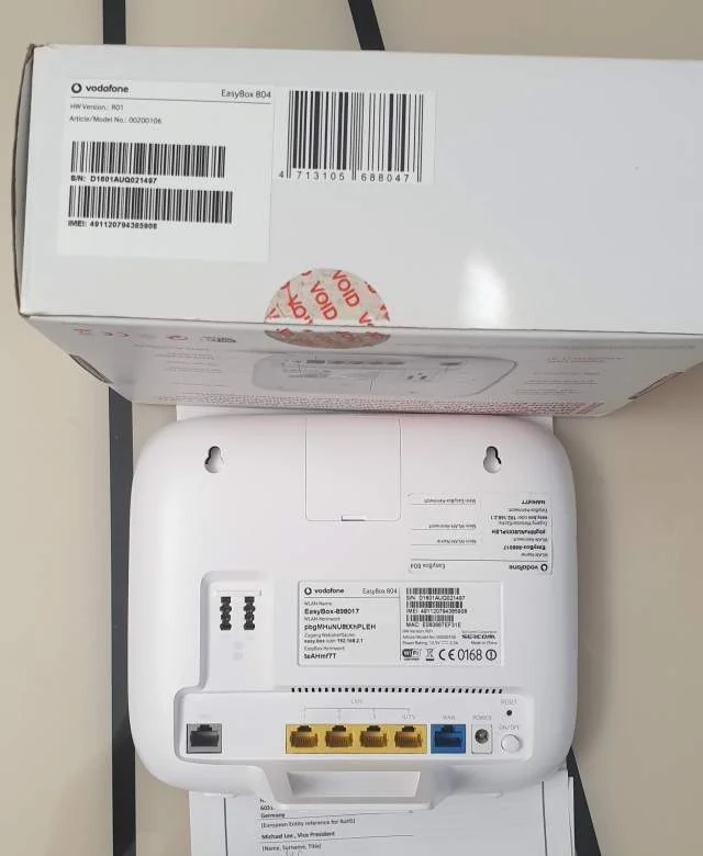 Tirane, shes pajisje Network Vodafone EasyBox 804       65  Euro