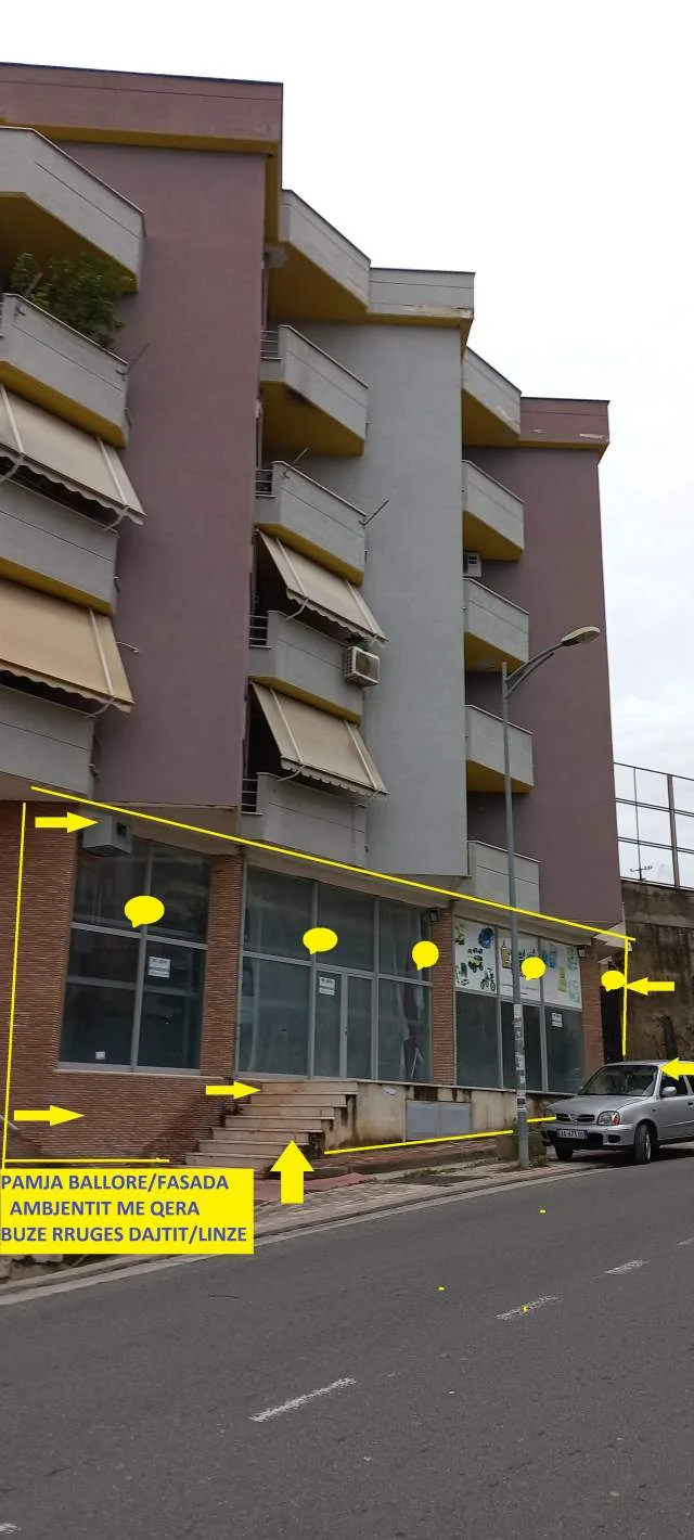 Tirane,Qera Ambjent-Biznes, ideal; dyqan-ekspozit sistem fohje-ngrohje,sallon mobiljesh, dyqan pjes-këmbimi autovet etj, kat zero,pallat ri, sip.300m²,mbi lokal Qesarake, buzë rr.Dajtit/Linzës, përball karburant Gega-Oil/Hotel Imperium, 900m mbi Lokal Fresku, 12-min me autovetur nga Qendra Tiranes