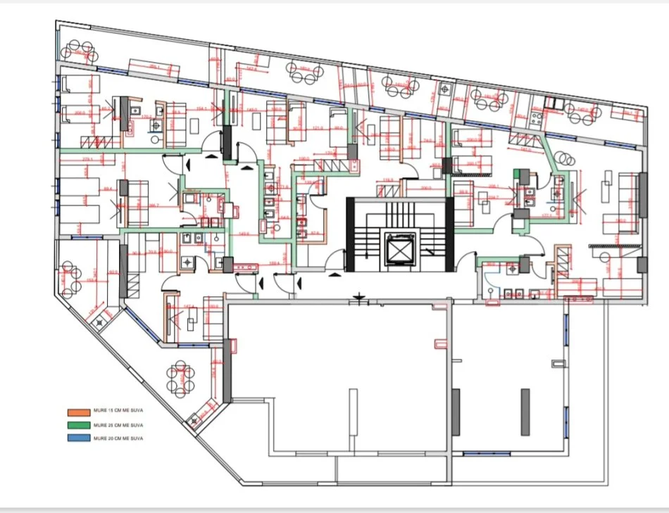 Tirane, shes 7 apartamente 1+1 Kati 3, 398 m² 537.300 € (Rruga e Dibrës)