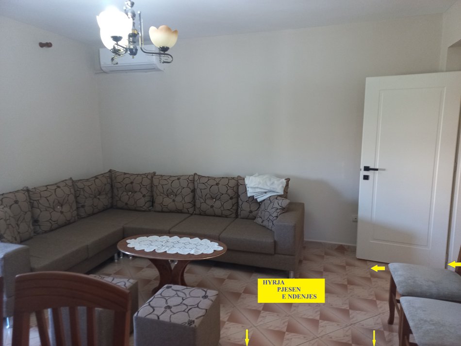 Tirane,Me Qera, Apartament i rinovuar, mobiluar, tip 2+1, kat 5, pallat ekzistues me 5-kate, qera 450€ /muaj, në blv B.Curri, buzë Lanës mbi Maternitetin e Ri "Koço Glozheni", 250m nga Ura Brrylit, 10-minut në këmbe nga qendra / Ura Elbasanit / Parlamenti, / Pazari Ri, Tiranë