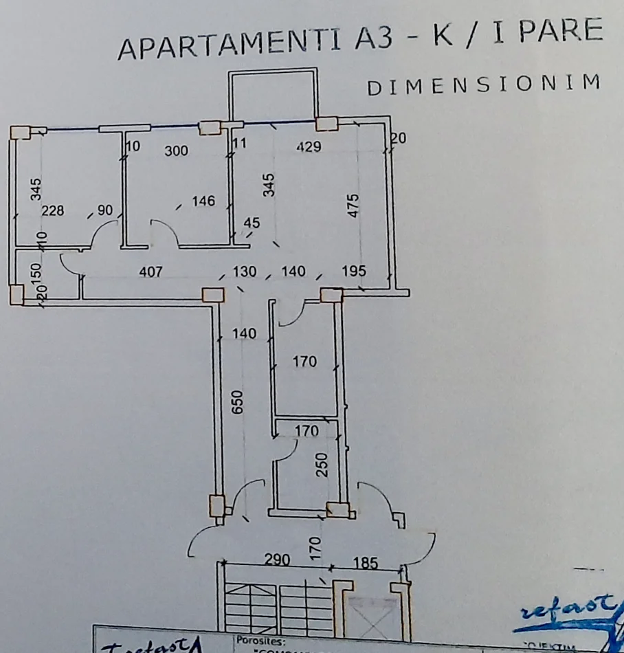 Tirane, shitet apartament 2+1+Ballkon Kati 2, 92 m² 146.000 € (Rruga Rexhep Bastar)