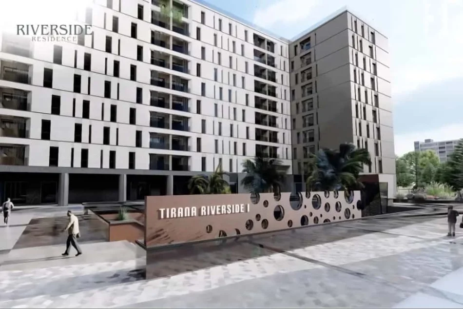 Tirane, shes apartament 1+1+Ballkon Kati 5, 91 m² (Riverside Residence)