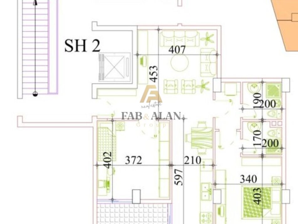 Tirane, shitet apartament 2+1, Kati 2, 99 m² 135,000 € (Astir)