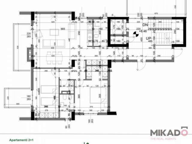 Tirane, shitet apartament 1+1+A+BLK Kati 4, 149 m² 254.000  (Tulipan Rezidenc)