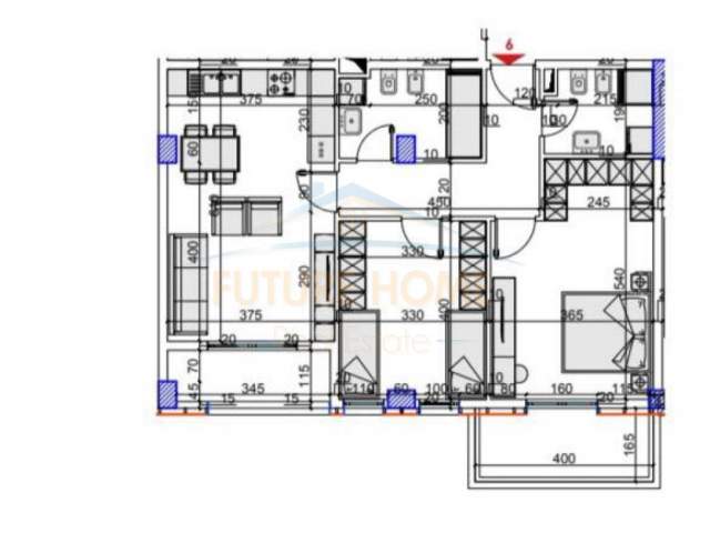 Tirane, shes apartament 2+1+BLK Kati 6, 109 m² 130.000 Euro (Unaza e Re)