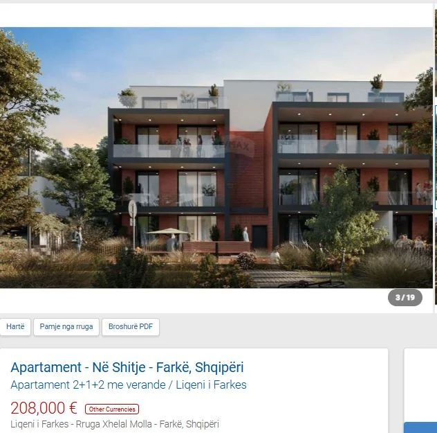 Tirane, shitet apartament 2+1 Kati 0, 115 m² 208.000 € (TEK LIQENI FARKES)