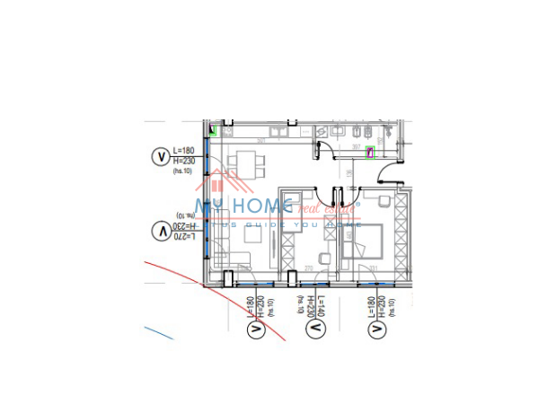 Tirane, shitet apartament 2+1+Ballkon Kati 5, 94 m² 155.000 € (Kodra e Diellit 2)