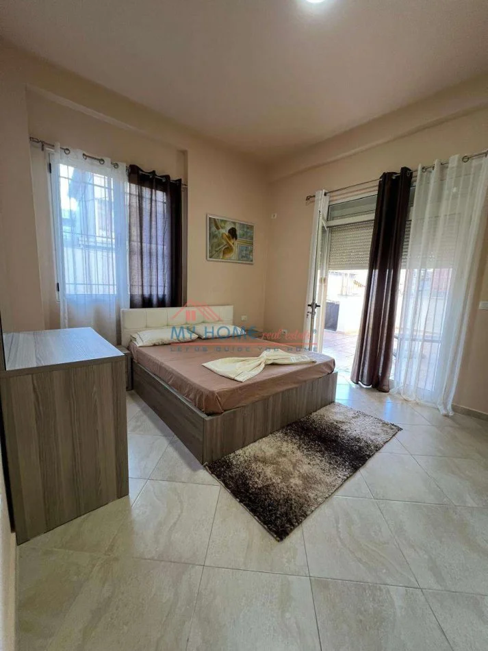 Tirane, jepet me qera apartament 2+1+Ballkon Kati 1, 90 m² 500 € (Rruga Muhamet Deliu)