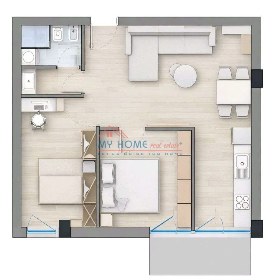 Tirane, shitet apartament 1+1+Ballkon Kati 6, 80 m² 135.000 € (Rruga Idriz Dollaku)