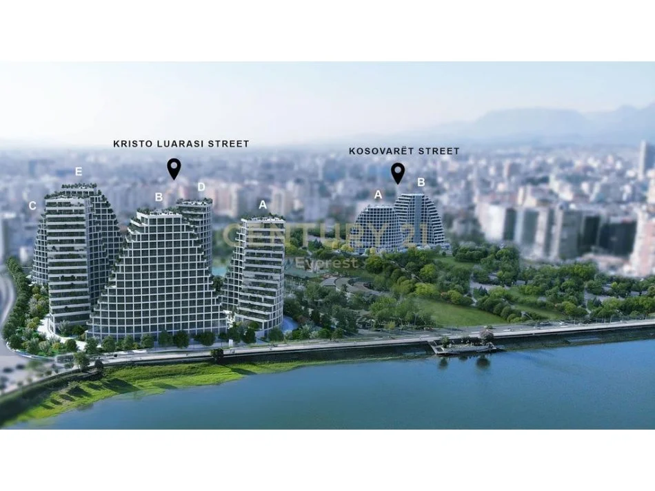 Tirane, jepet me qera apartament 2+1 Kati 2, 127 m² 2.200 € (lake view)