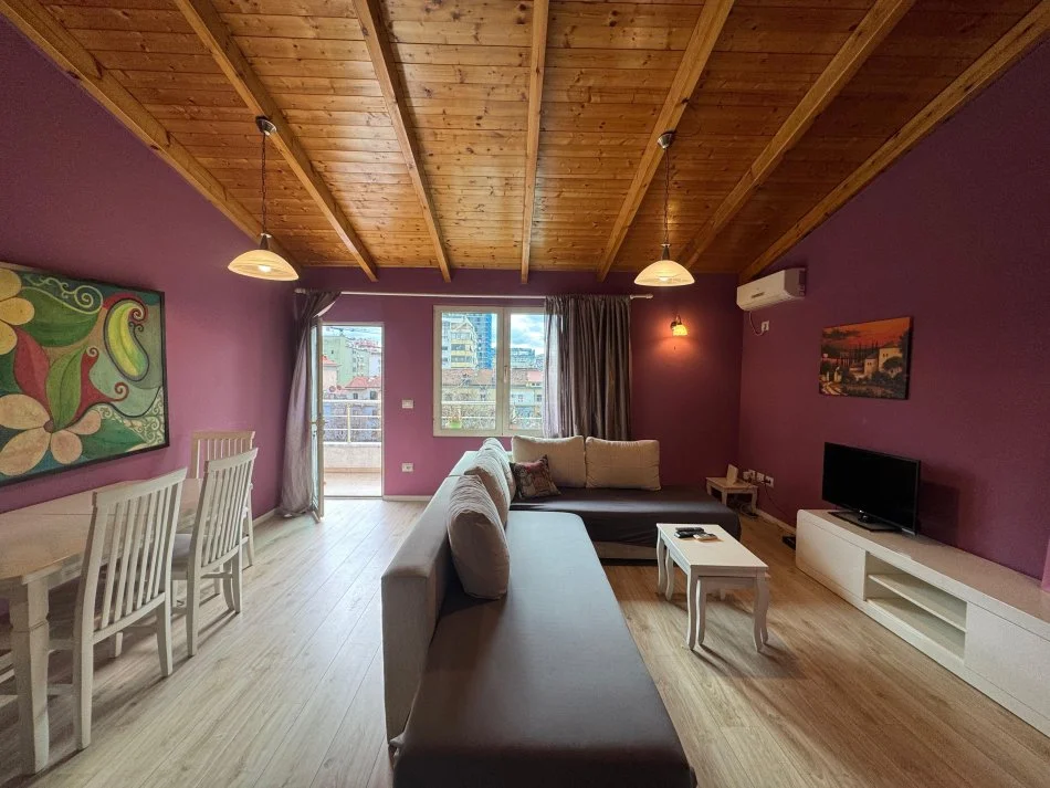 Tirane, jepet me qera apartament 1+1+Ballkon Kati 6, 75 m² 550 € (Ibrahim Rugova)