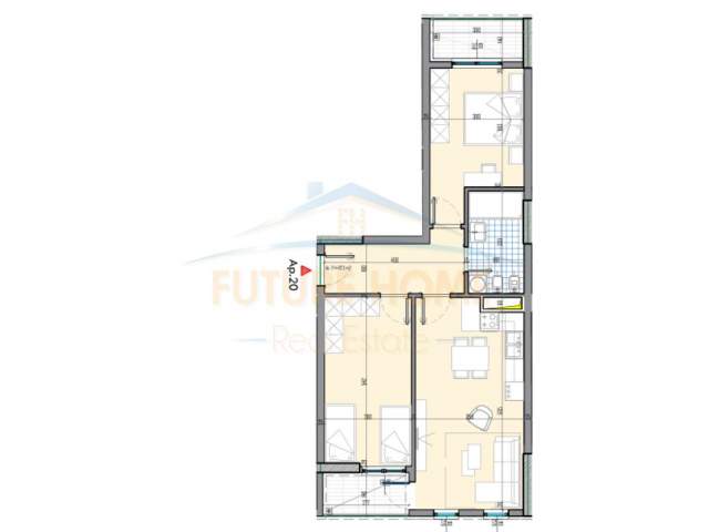 Tirane, shes apartament 2+1+BLK Kati 7, 95 m² 76.600 Euro (Univers City)