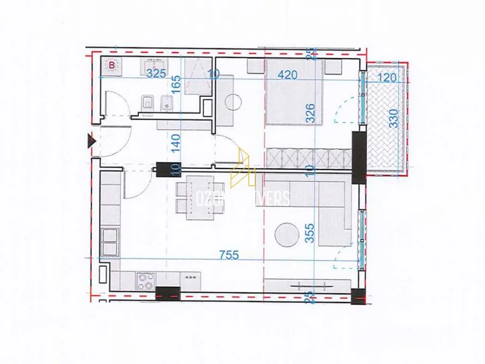 Tirane, shitet apartament 1+1+Ballkon Kati 2, 70 m² 73.899 € (Paskuqan)