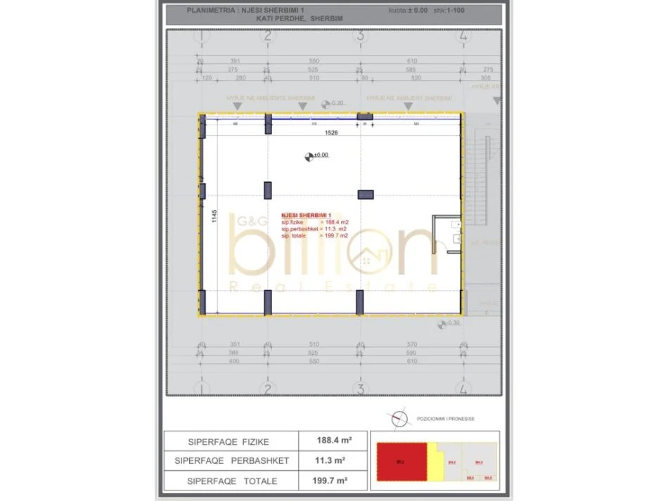 Tirane, shitet ambjent biznesi Kati 0, 199 m² 617.000 € (Instituti Bujqesor, Kamëz, Albania)