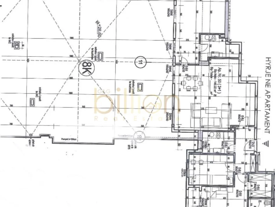 Tirane, shitet apartament+verande | Penthouse 3+1+Ballkon Kati 8, 140 m² 412.000 € (5 MAJI, Tirana, Albania)