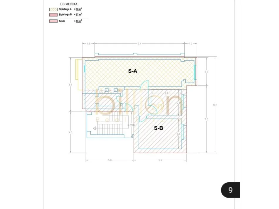 Tirane, jepet me qera ambjent biznesi Kati 0, 99 m² 700 € (Rruga Muhamet Gjollesha, Tirana, Albania)