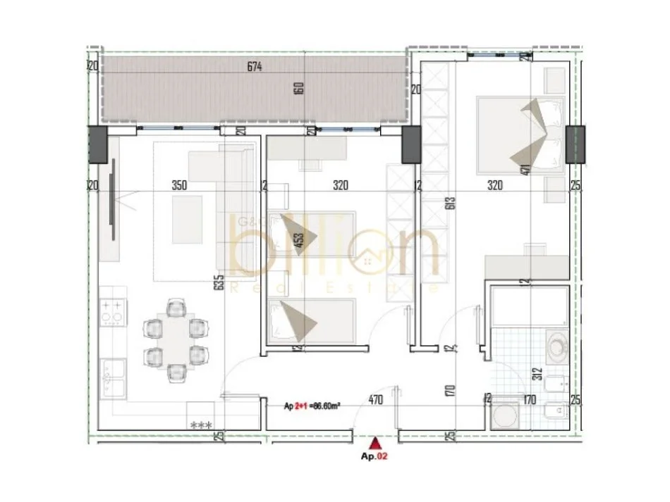 Tirane, shitet apartament 2+1+Ballkon Kati 3, 100 m² 124.875 € (Paskuqan, Tirana, Albania)