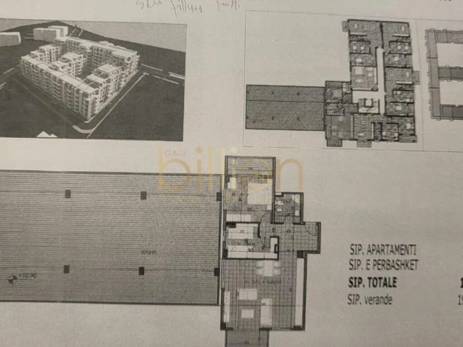 Tirane, shitet apartament 2+1+Ballkon Kati 4, 105 m² (Fresk)