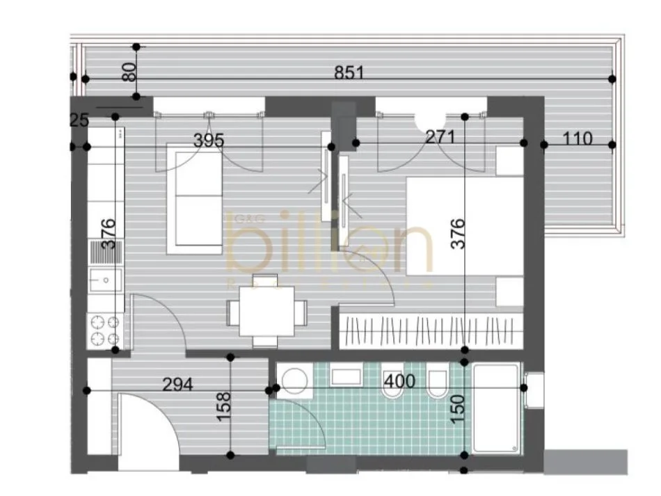 Tirane, shitet apartament 1+1 Kati 4, 55 m² 50.700 € (Kamez, Kamëz, Albania)
