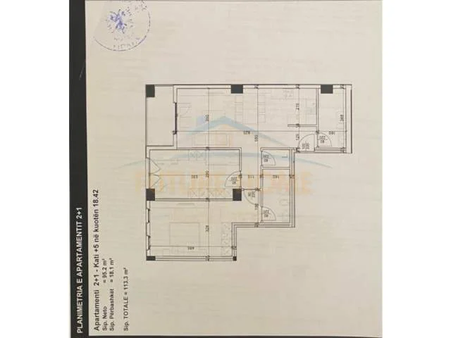 Tirane, shitet apartament Kati 5, 113 m² 135.900 Euro (Rezidenca Aura)