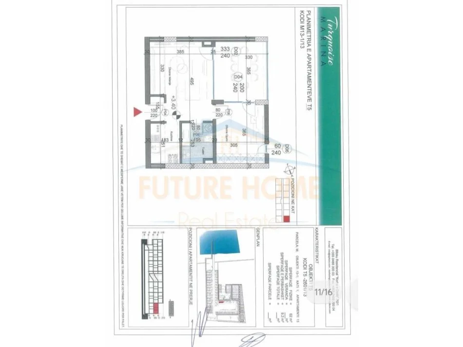 Shitet, Apartament, “Turquoise Marina”, Gjiri I Lalëzit, Durrës.