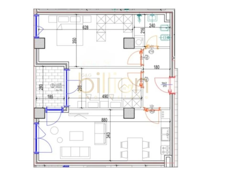 Tirane, shitet apartament 2+1 Kati 2, 113 m² 210.000 € (Don Bosco, Tirana, Albania)