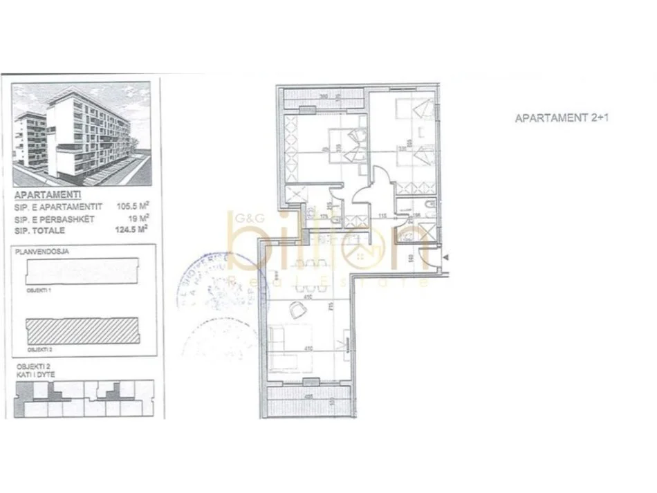 Tirane, shitet apartament 2+1 Kati 2, 125 m² 124.500 € (Laknas, Tirana County, Albania)
