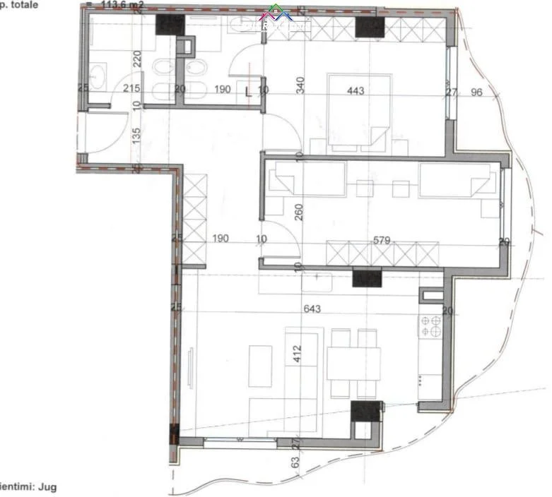 Tirane, shes apartament 2+1 Kati 2, 113 m² 142.000 € (paskuqan)