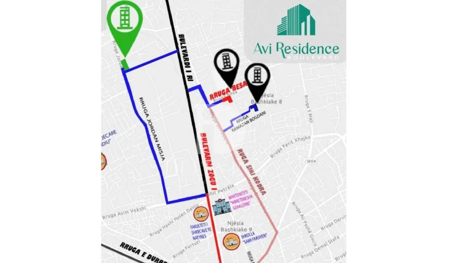 Tirane, shitet apartament 2+1+Aneks+Ballkon Kati 7, 105 m² 151.600 € (Jordan Misja Bulevardi i Ri)
