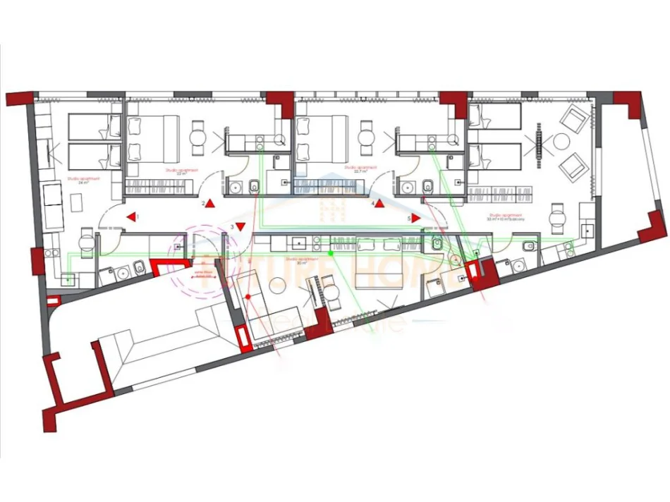 Tirane, shitet apartament 4+1 Kati 1, 200 m² 350.000 € (Stacioni i Trenit)