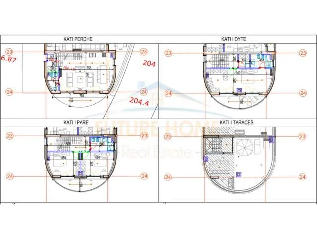 Tirane, shes Vile 3+1+A+BLK Kati 0, 293 m² 437.000 Euro (Farke)