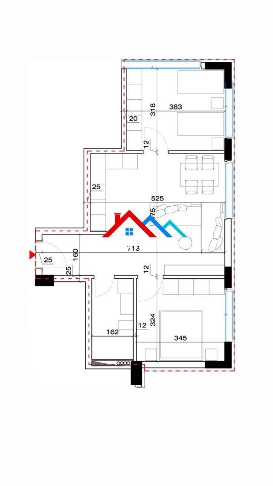 Tirane, shitet apartament 1+1+Ballkon Kati 2, 70 m² 60.000 € (KAMEZ)