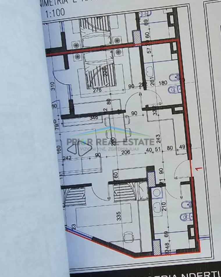 Tirane, shitet apartament 2+1+2 Kati 4, 95 m² 92.500 € (Pakuqan)