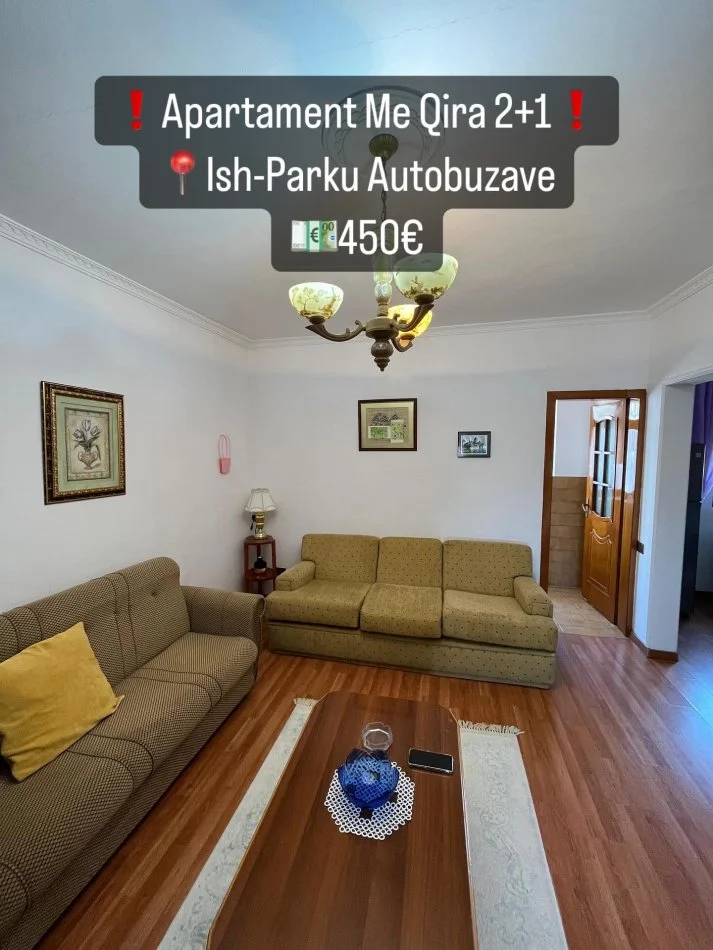 Tirane, jepet me qera apartament 2+1 Kati 5, 450 € (Ish-Parku Autobuzave)
