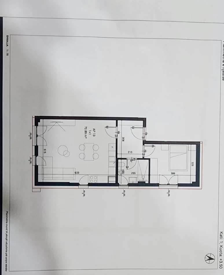 Dhermi - Palase, shitet apartament 1+1 Kati 1, 83 m² 251.000 € (Sun Palase Residence)