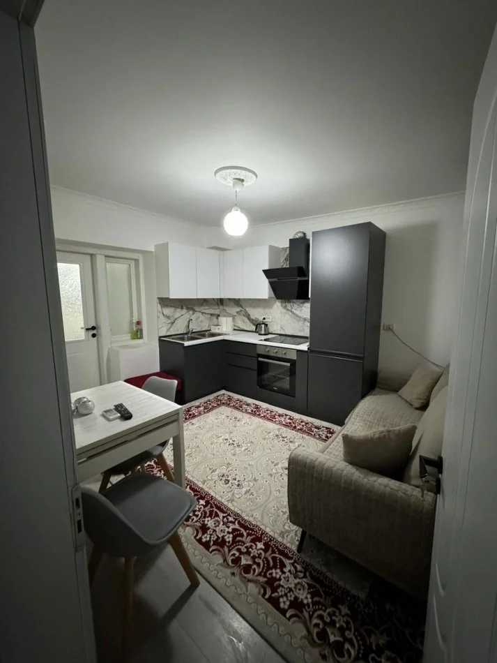 Tirane, jepet me qera apartament 1+1 Kati 1, 55 m² 430 € (Rruges se Dibres , te shkolla e bashkuar)